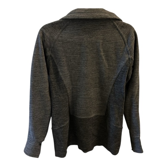 Lululemon Jacket Radiant Jacket II Heathered Core Dark Grey Fleece Zip Up Scuba - Picture 3 of 7